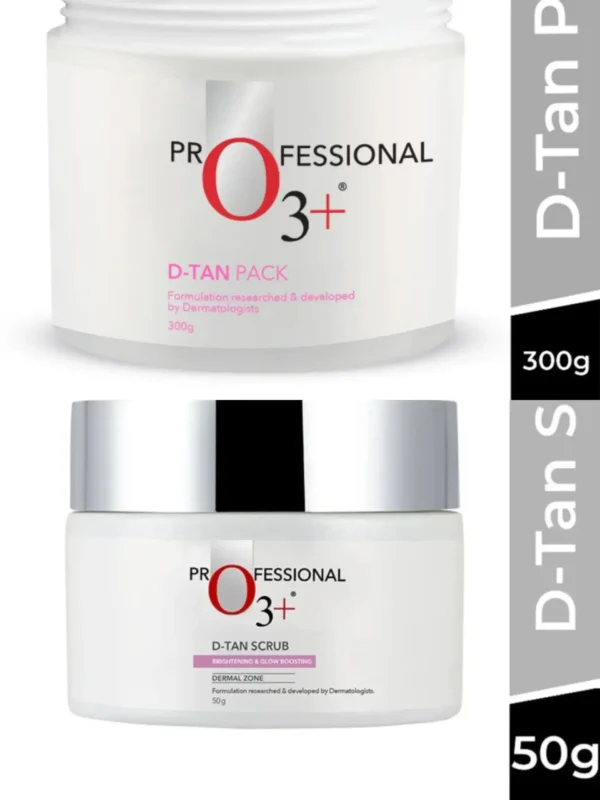 O3+ D-TAN Professional Face Pack for Instant Tan Removal & Glowing Skin with Lactic Acid