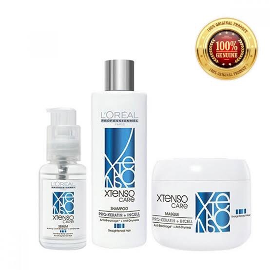 Loreal Xtenso Serum+ Shampoo+ Mask