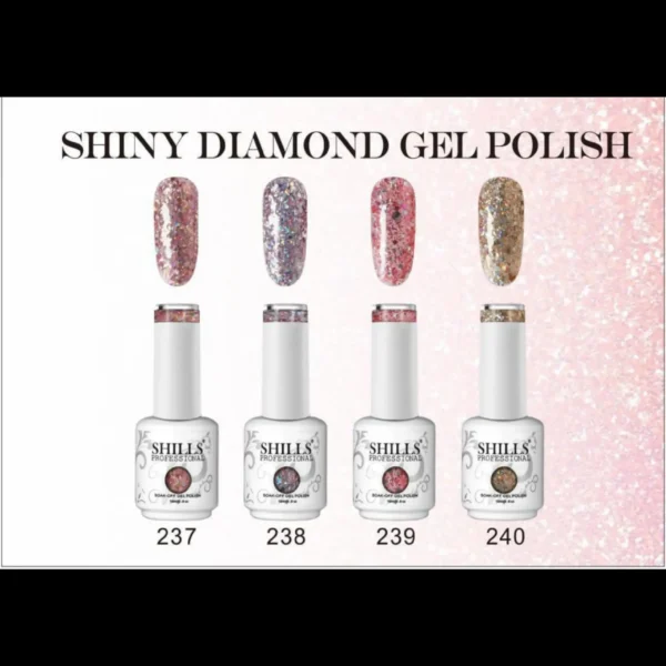 Shills Professional Shiny Diamond Gel Polish 237-240