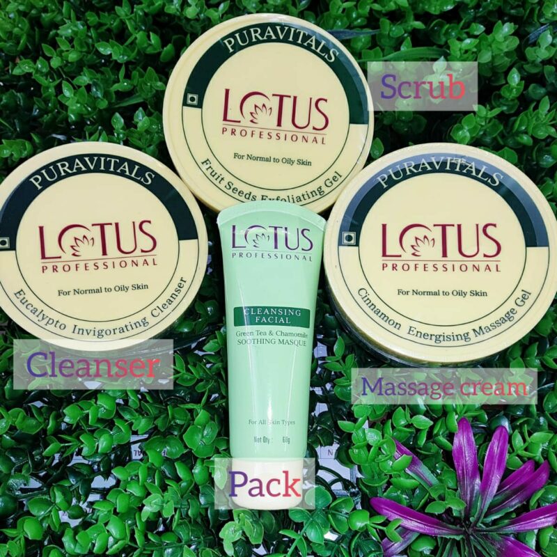 Lotus Puravitals Facial Kit 4 Iteams
