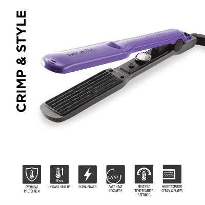 Ikonic Professional Crimp & Style Purple And Black