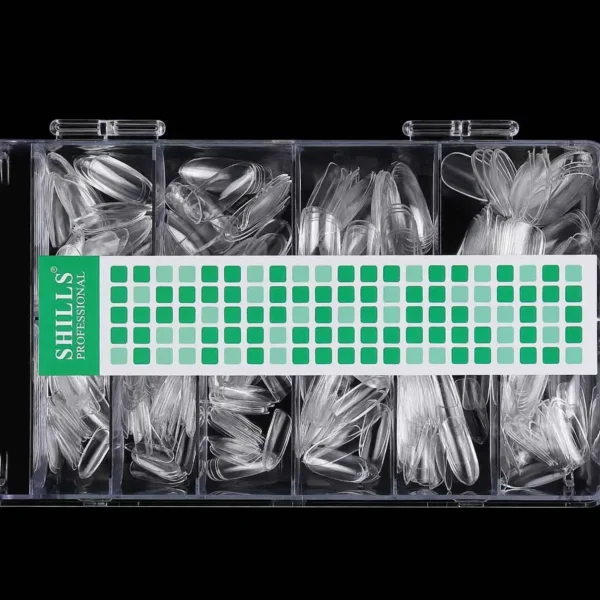 Shills Nail Art Soft Gel Tips with Box Clear 500 pcs
