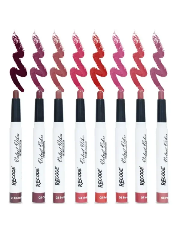 Recode Smudge proof and waterproof Lip Crayon Set Of 8