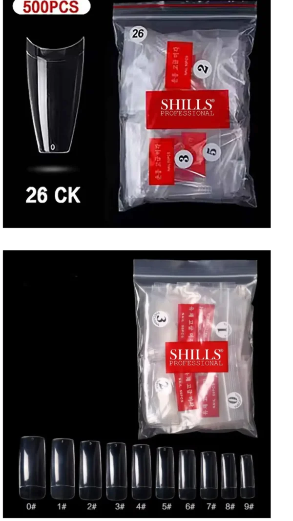 Shills Nai Tips Clear Pouch