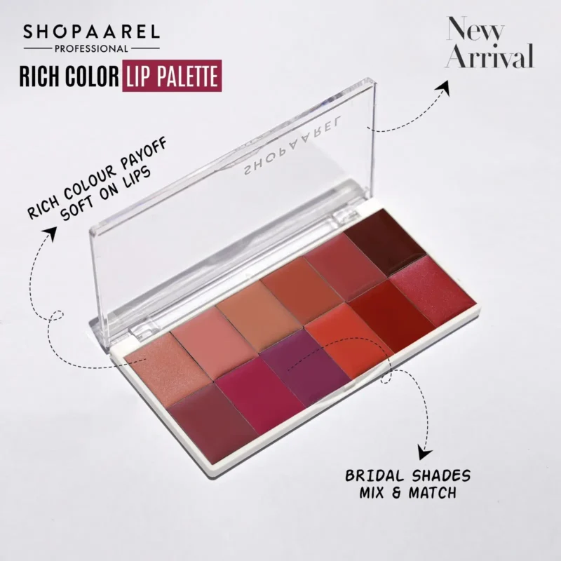 Shopaarel Rich Color Lip Palette