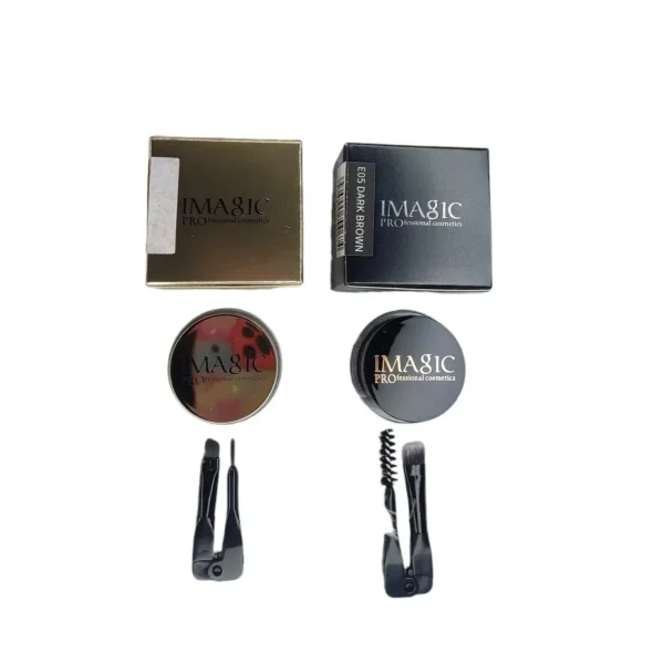 Combo Imagic Black Gel Liner And Dark Brown Pomed
