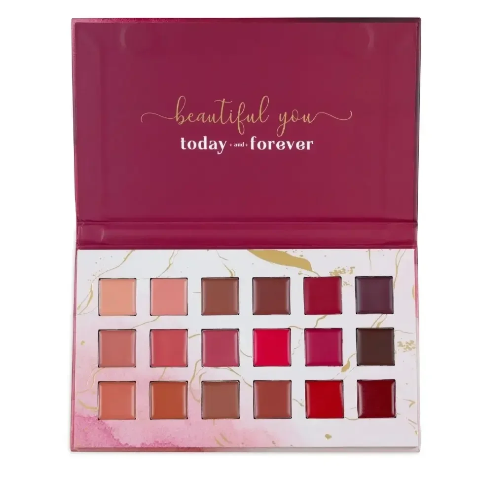 Aflairza Velvet Luxe 18-Shade Lip Palette | Velvet Matte Finish Lipstick Palette