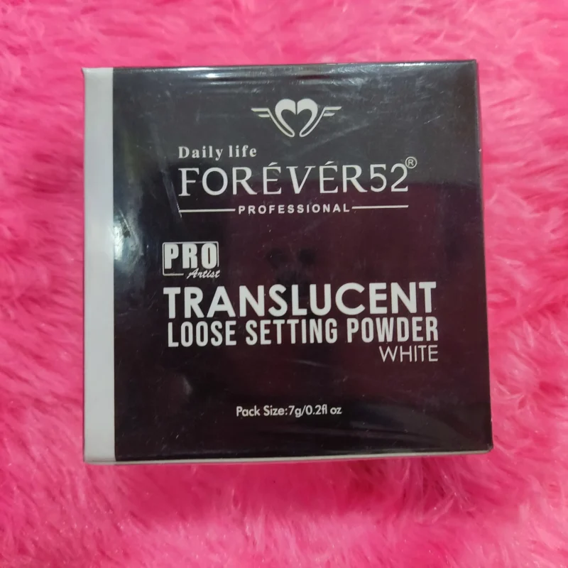 Forever 52 translucent loose settings powder...white