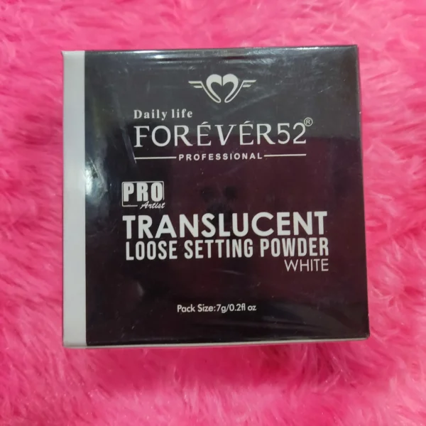 Forever 52 translucent loose settings powder...white