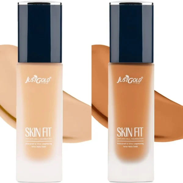 Combo Just gold Skin Fit Waterproof Velvet Matte Foundation