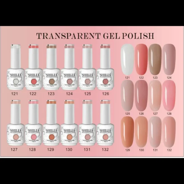 Shills Professional Gel Polish Base Color 121-140