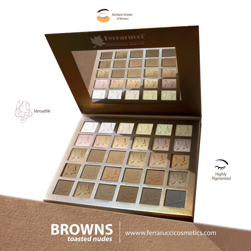 Ferrarucci Browns Toasted Nudes Eyeshadow Palette