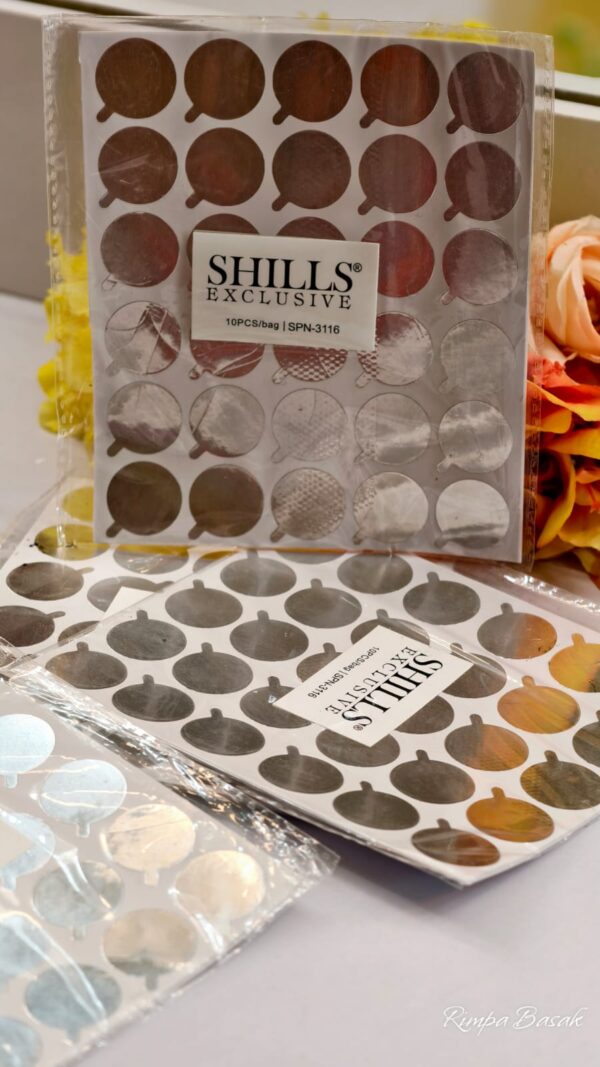 Shills Aluminium Foil Round Sticker