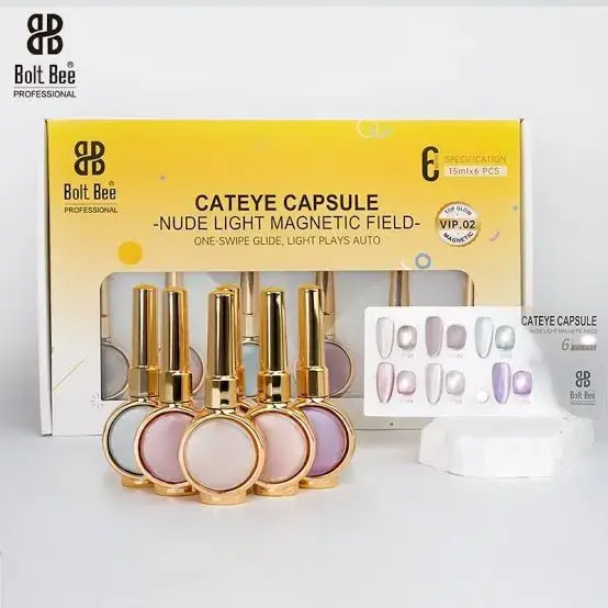 Bolt bee Silky Cateye Gel polish set of 6 pcs 15ml Cat eye