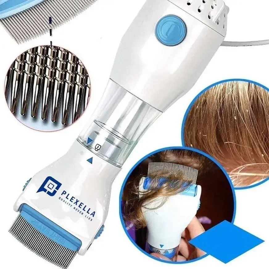 Electrical Head Lice Comb Eggs Remover Hair V Comb Vacuums Machine for lice remove