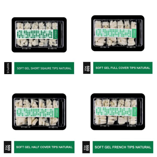 Shills Nail Tips With Box Creamy White