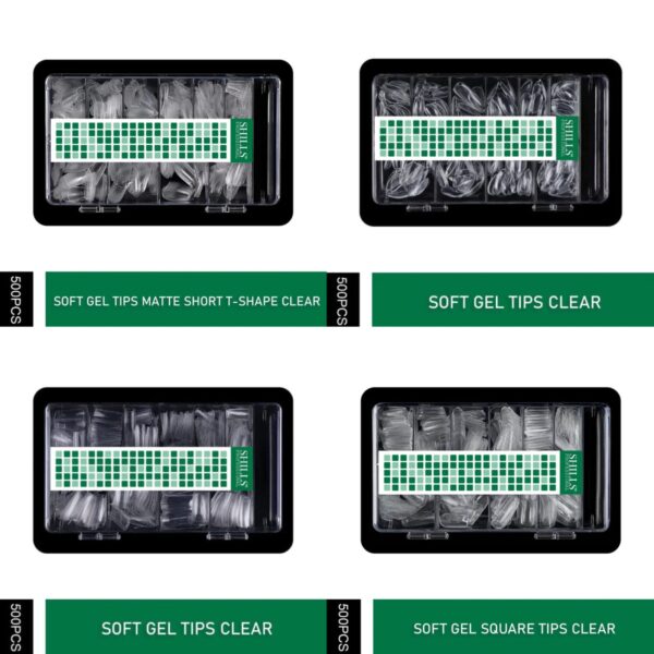 Shills Clear Soft Gel Nail Tips With Box