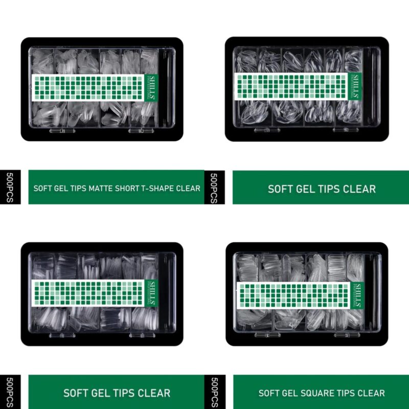 Shills Clear Soft Gel Nail Tips With Box