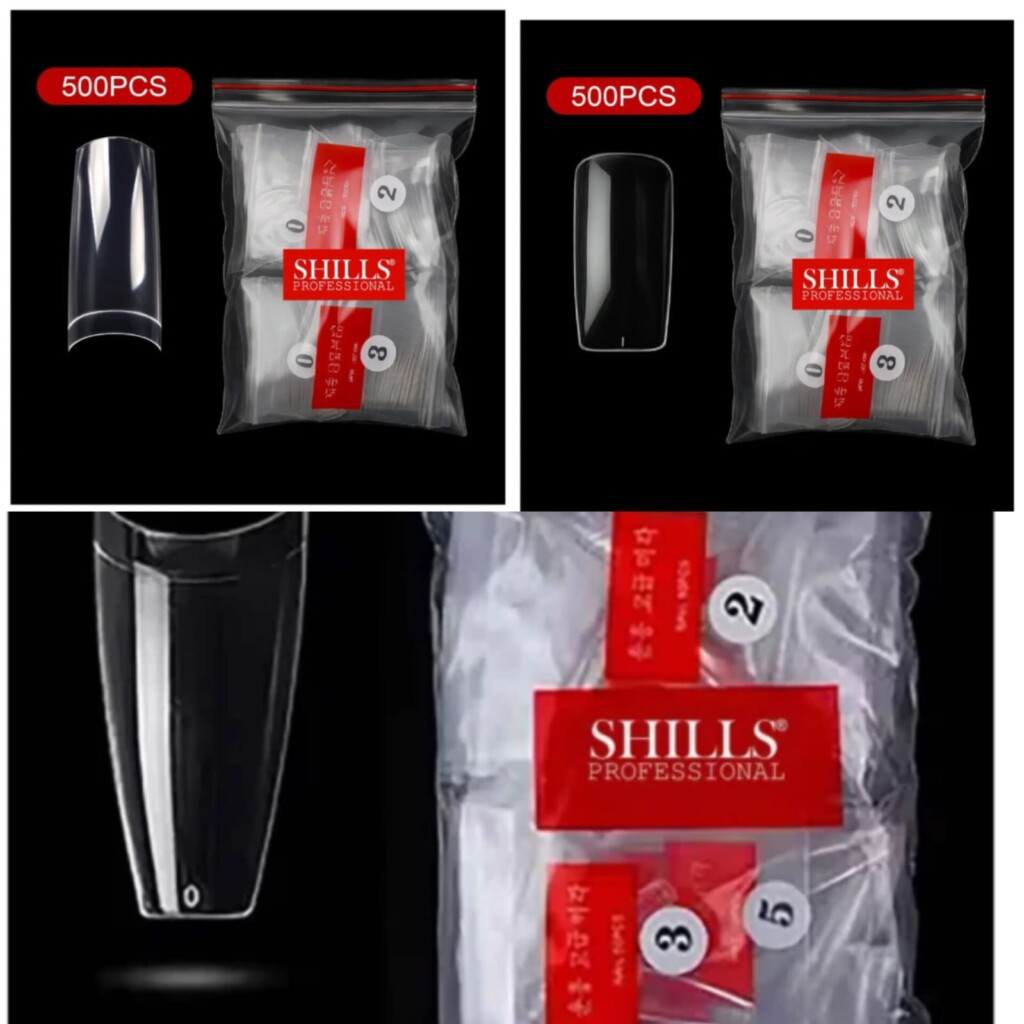 Shills Nail Tips Clear Soft Gel Tips Pauch
