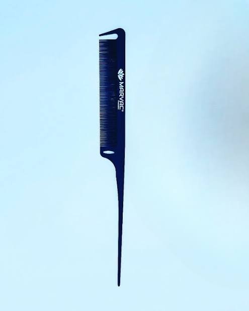 Marvac Black Tail Comb for Volume Hair Teasing Comb