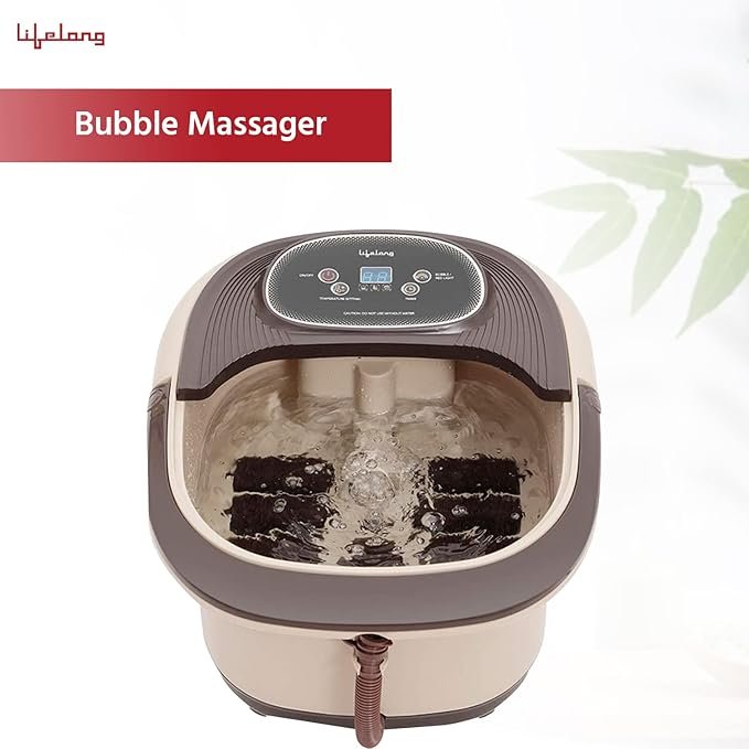 Advance Foot Spa Massager 500W Electric Foot Spa Machine with 8 Manual Rollers, Digital Panel