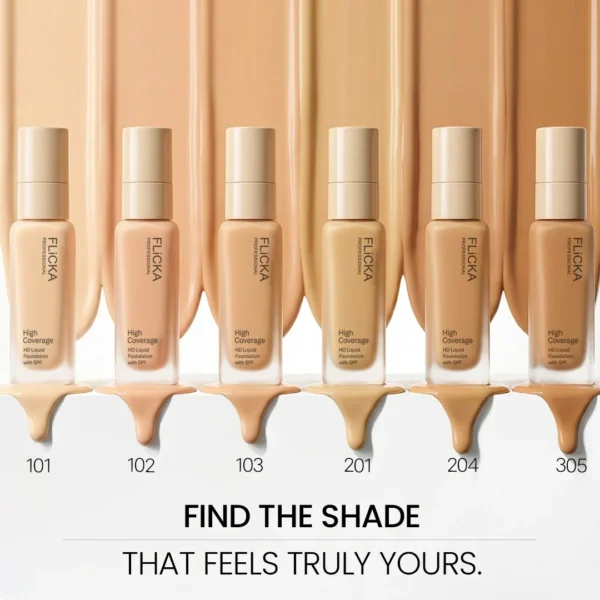 Flicka High Coverage HD Liquid Foundation