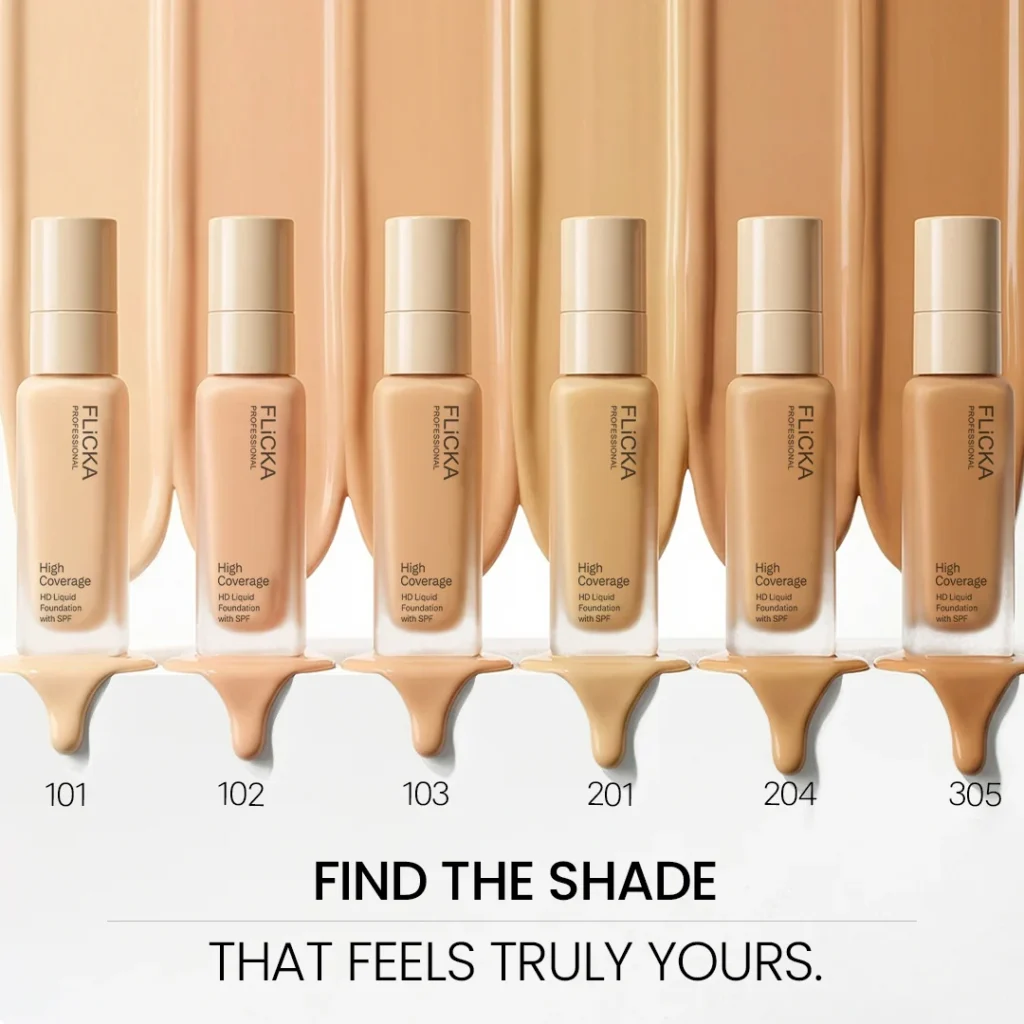 Flicka High Coverage HD Liquid Foundation