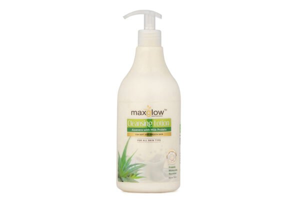 Maxglow Cleansing Lotion Aloevera With Milk Protein