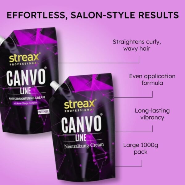 Streax Canvo Line Big Straightening Cream & Neutralizing Cream